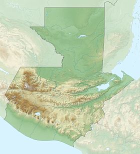Петен-Итца - Гватемала Guatemala Relief map